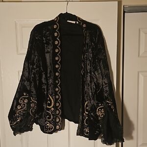 70s style velvet jacket